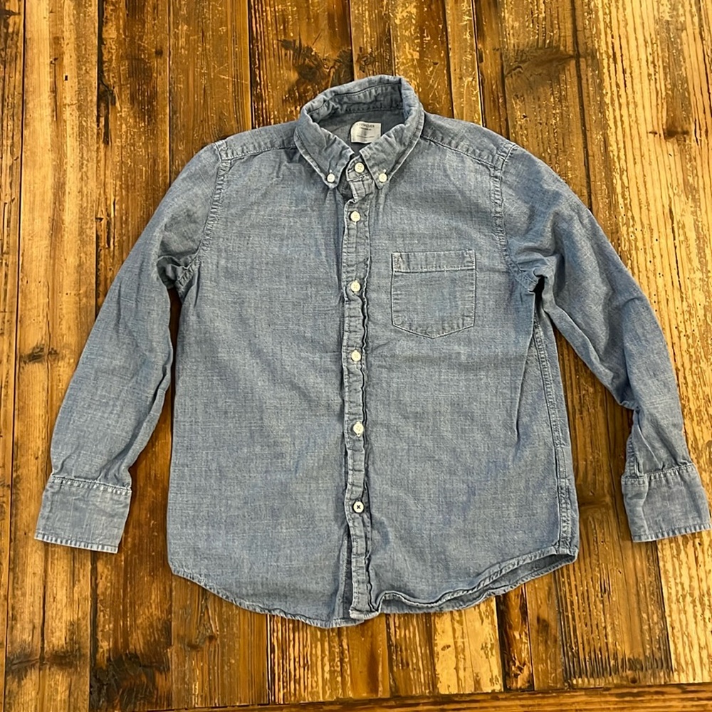 Boys J Crew denim shirt, size 10.